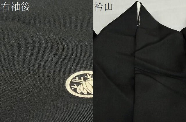 平和屋着物●豪華黒留袖 樹林風景文 鈴乃屋扱い 正絹 逸品 DABG2361ud