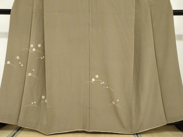 平和屋着物●訪問着 舞桜文 金彩 正絹 逸品 DABG2391ud