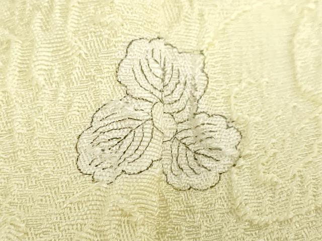 平和屋着物●無地絵羽訪問着 総刺繍 辻が花地紋 蒸栗色 正絹 逸品 未使用 DABG2405ud