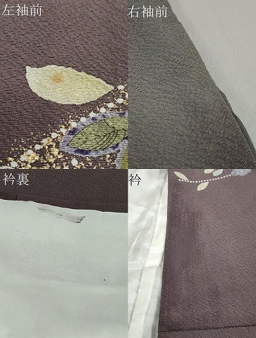 平和屋着物●訪問着 辻が花 暈し染め 金彩 正絹 逸品 DABG2458ud