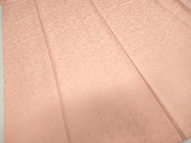 平和屋着物●上質な色無地 枝梅地紋 宍色 正絹 逸品 未使用 DABG2474ud