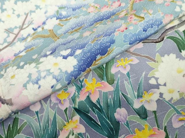 平和屋着物●豪華色留袖 友禅 作家物 風景草花文 暈し染め 正絹 逸品 DABG2499ud