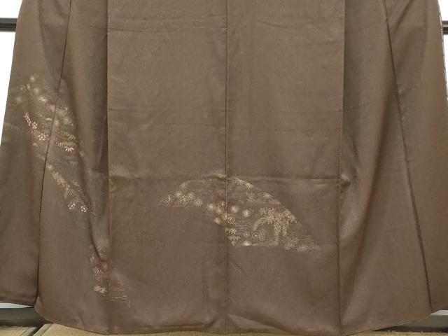 平和屋着物●訪問着 刺繍 草花文 金彩 大丸扱い 正絹 逸品 DABG2516ud