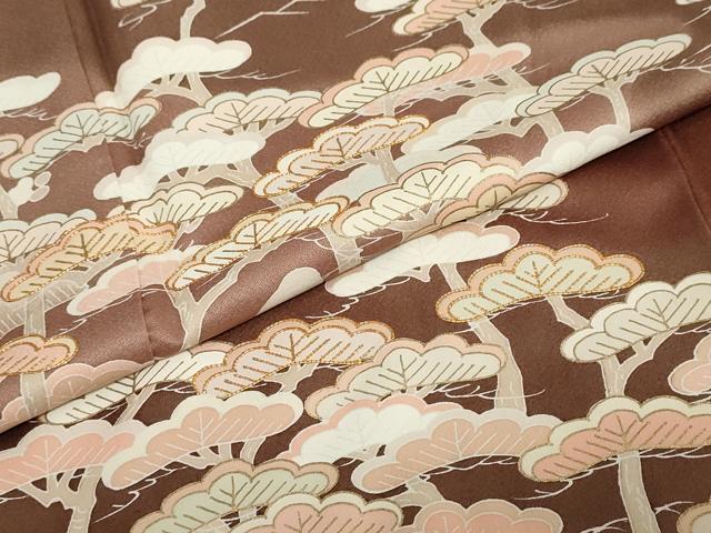 平和屋着物●訪問着 駒刺繍 花鳥文 暈し染め 金彩 正絹 逸品 DABG2521ud