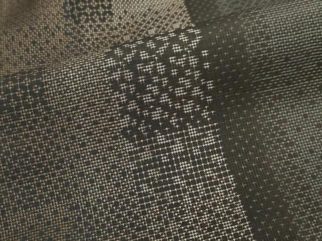 平和屋着物●本場大島紬 9マルキ 間道 正絹 逸品 DABG2525ud
