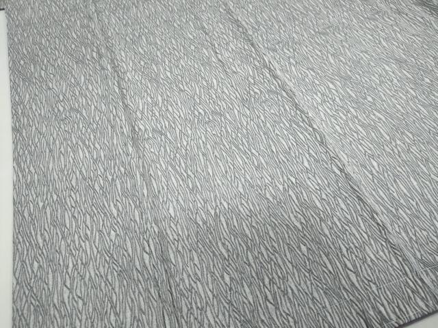 平和屋着物●上質なお召 抽象文様 ますいわ屋扱い 正絹 逸品 未使用 DABG2575ud