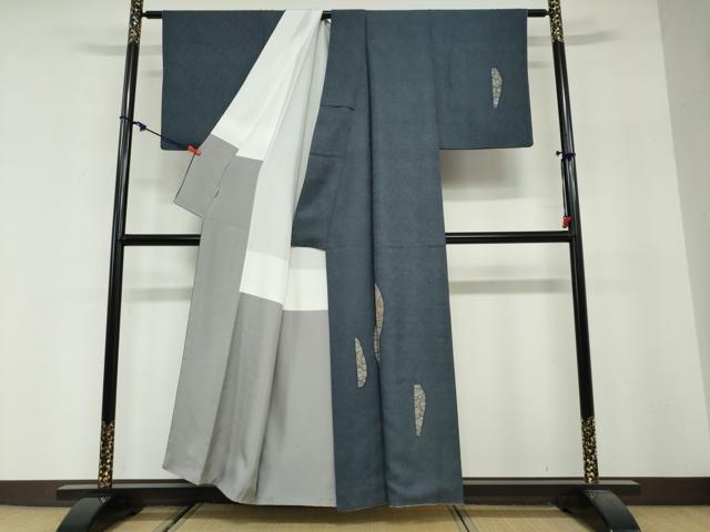 平和屋着物●清水章夫 訪問着 抽象花文 ますいわ屋扱い 正絹 逸品 DABG2585ud