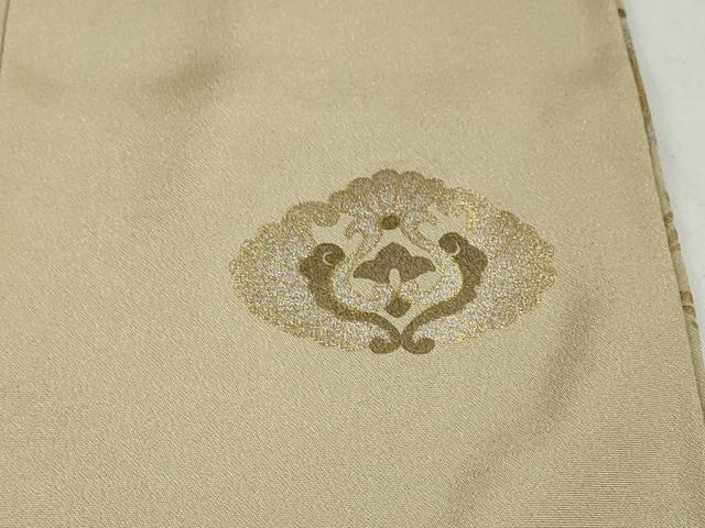 平和屋着物●訪問着 黄金繭 駒刺繍 草花丸文 金銀彩 さが美扱い 正絹 逸品 DABG2594ud