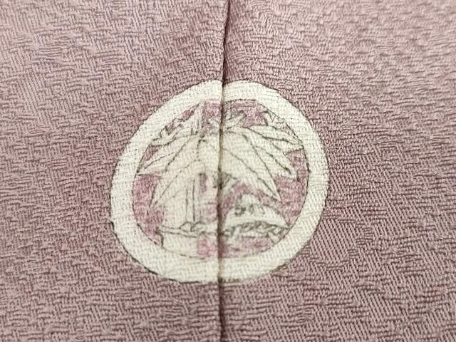 平和屋着物●上質な色無地 箔散らし地紋 薄色 正絹 逸品 DABG2610ud