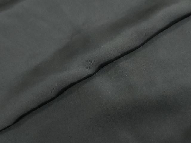 平和屋着物●男性 黒紋付 正絹 逸品 DABG2659ud