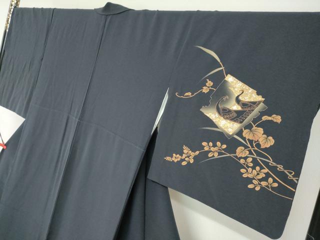 平和屋着物●訪問着 破れ色紙花鳥文 金銀彩 やまと誂製 正絹 逸品 DABG2665ud