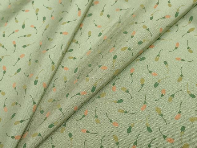 平和屋着物▽上質な小紋 単衣 茄子 なす 正絹 逸品 DABG2678ud