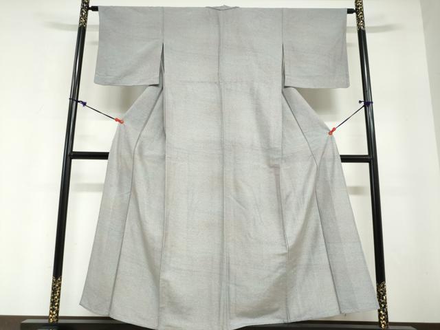 平和屋着物▽上質な小紋 単衣 霞文 正絹 逸品 DABG2681ud