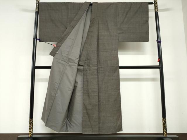平和屋着物●男性 本場大島紬 アンサンブル 長羽織 100亀甲 総詰め 正絹 逸品 DABG2739ud