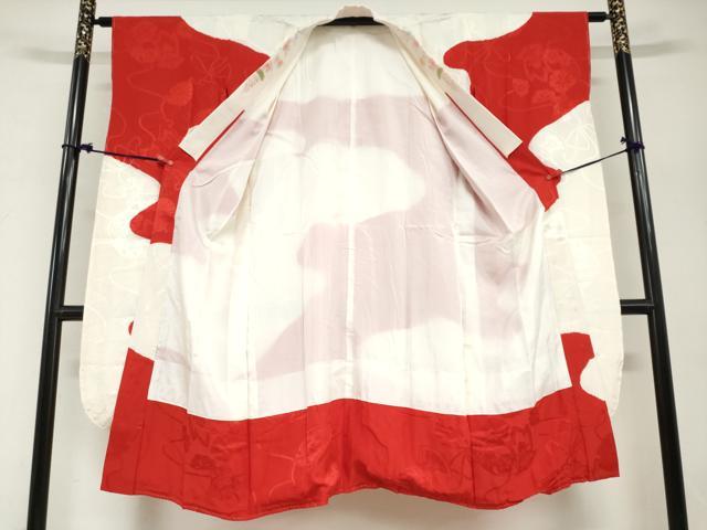 平和屋着物●豪華振袖・長襦袢(袷)セット 総絞り 花車文 金彩 半衿刺繍 正絹 逸品 未使用 DABG2741ud