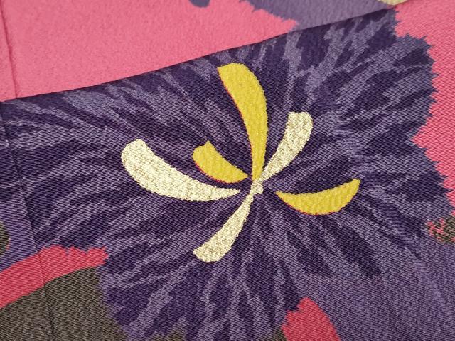 平和屋着物●豪華振袖・長襦袢(無双仕立て)セット 駒刺繍 舞花文 金彩 正絹 逸品 DABG2743ud