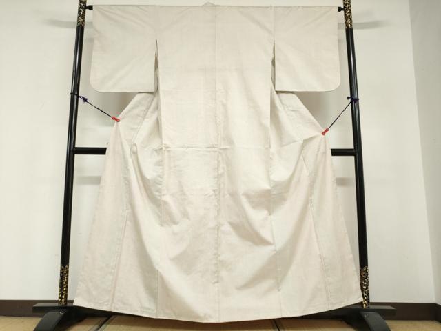 平和屋着物●本場大島紬 白大島 一元絣 正絹 逸品 DABG2755ud