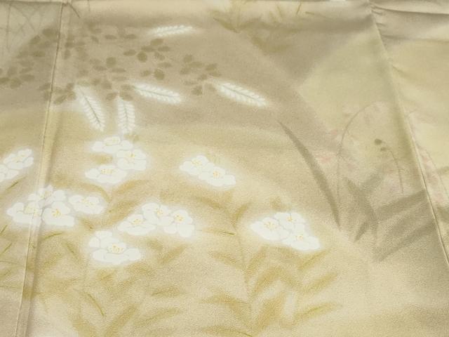 平和屋着物●訪問着 草花文 暈し染め 正絹 逸品 DABG2770ud