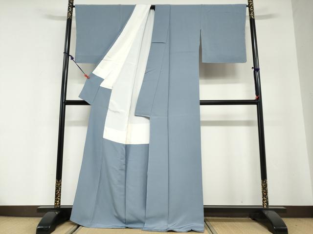 平和屋着物●本草木染作家 瑞鳳 色無地 薄花色 正絹 逸品 未使用 DABG2775ud