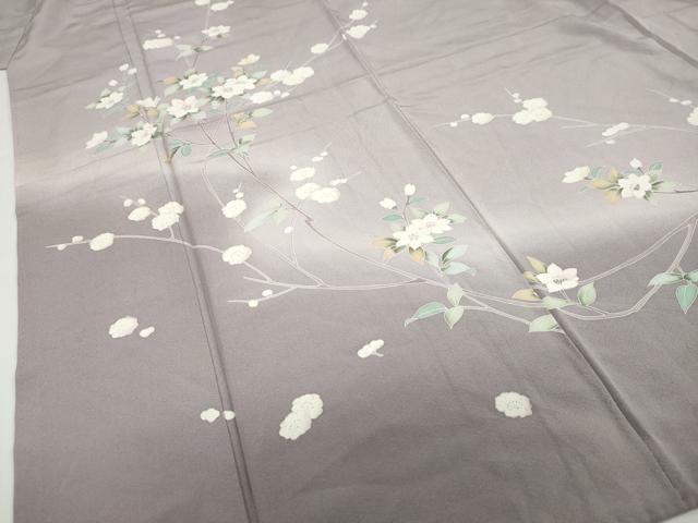 平和屋着物●訪問着 友禅 作家物 枝花文 暈し染め 正絹 逸品 DABG2784ud