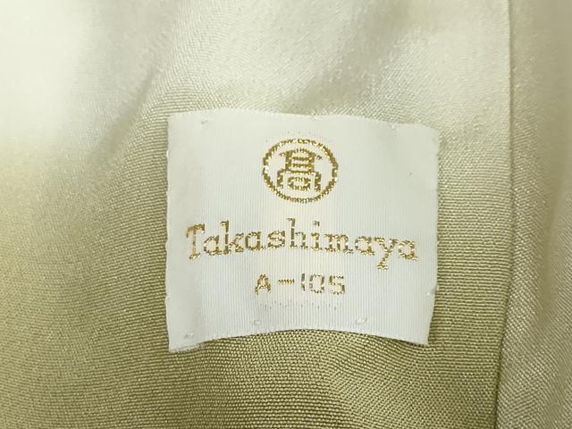 平和屋着物●上質な小紋 総刺繍 扇面草花文 打ち出の小槌 金糸 高島屋扱い 正絹 逸品 DABG2787ud