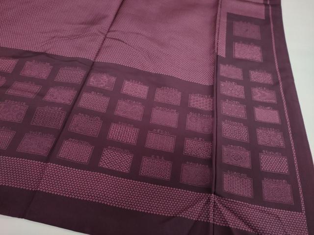 平和屋着物●江戸小紋 エ霞吉祥文 鈴乃屋扱い 正絹 逸品 未使用 DABG2808ud