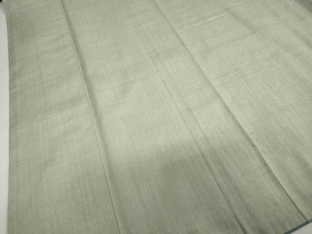 平和屋着物●本場結城紬 重要無形文化財 千草鼠色 銀座おゝぎ屋扱い 正絹 逸品 DABG2864ud