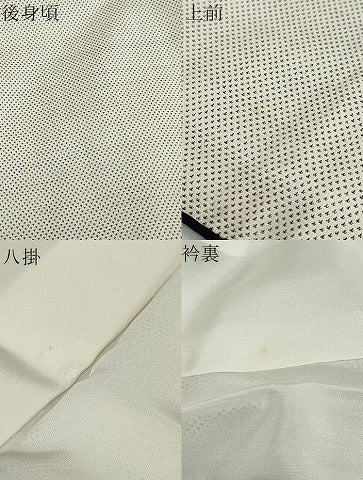 平和屋着物●本場大島紬 白大島 カタス ロング丈 正絹 逸品 DABG2882ud