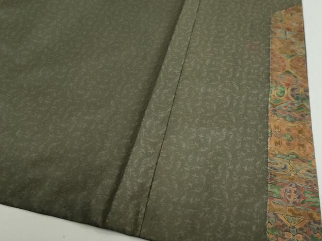 平和屋着物●本場染大島紬 作家物 抽象間道 正絹 逸品 DABG2884ud