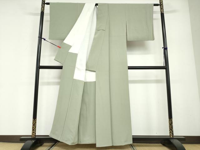 平和屋着物●上質な色無地 夏虫色 正絹 逸品 DABG2898ud
