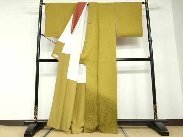 平和屋着物●豪華色留袖 霞文 たたき染め やまと誂製 重ね衿:取り外し可能 正絹 逸品 DABG2913ud
