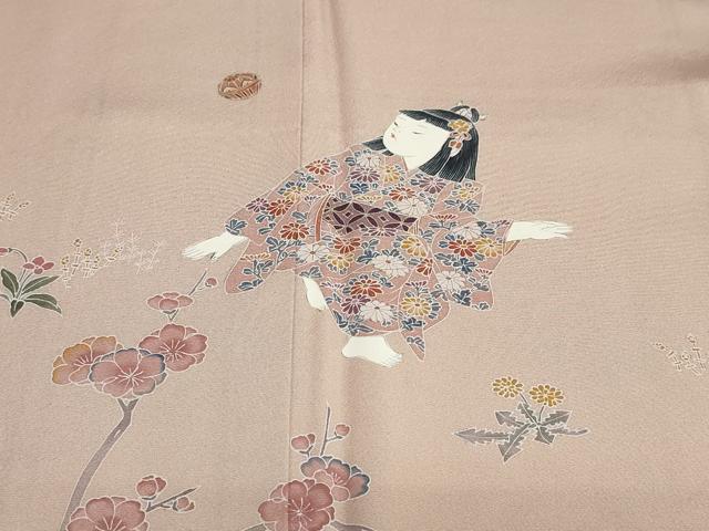 平和屋着物●訪問着 童子遊び 暈し染め 正絹 逸品 DABG2945ud