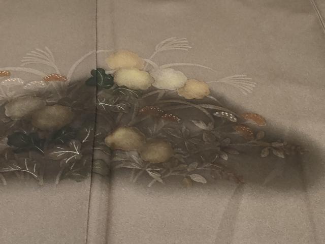 平和屋着物●訪問着 草花文 暈し染め 正絹 逸品 DABG2952ud