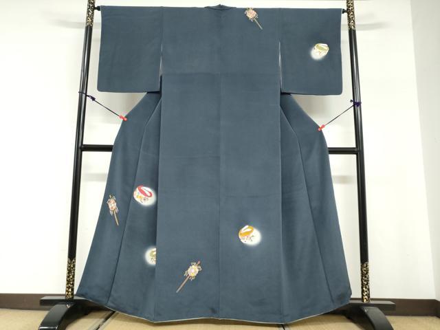 平和屋着物●訪問着 ぽっくり 簪 蛍暈し 金彩 鬼しぼ縮緬 近鉄百貨店扱い 正絹 逸品 DABG2975ud