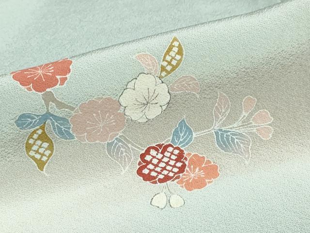 平和屋着物●訪問着 友禅 作家物 風景草花文 暈し染め 正絹 逸品 DABG2981ud
