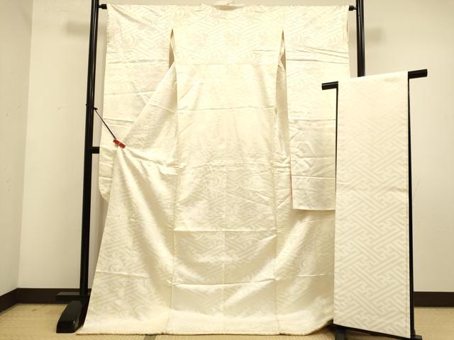 平和屋本店●掛下・帯セット 打掛 和装 婚礼 花嫁 結婚式 神社挙式 紗綾形花地紋 逸品 DABG3561du