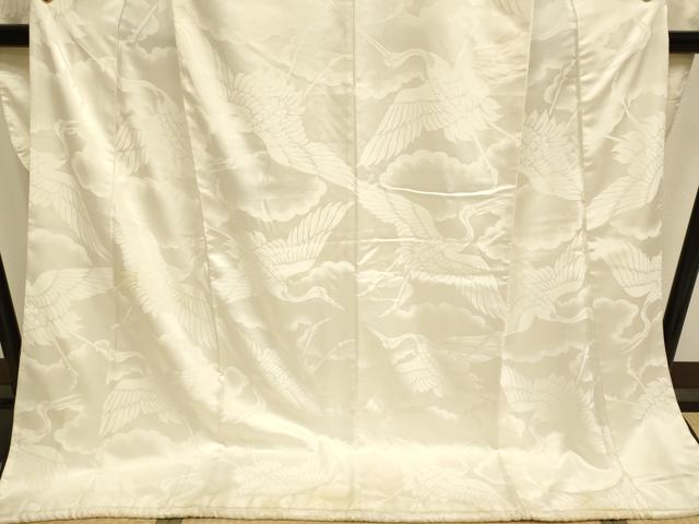 平和屋本店●掛下・帯セット 打掛 和装 婚礼 花嫁 結婚式 神社挙式 飛鶴花地紋 逸品 DABG3562du