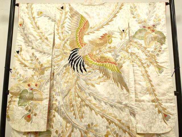 平和屋本店●色打掛 お引きずり 和装 婚礼 結婚式 花嫁 神社挙式 総刺繍 鳳凰桐文 金銀糸 逸品 DABG3604du