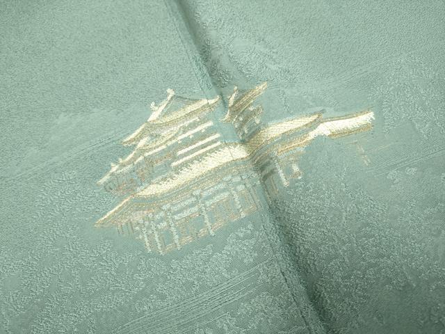 平和屋着物▼豪華色留袖 刺繍 寿光織 平安の風 金糸 正絹 逸品 DABG3622du