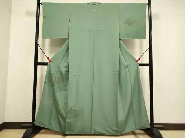 平和屋着物▼中国三大刺繍 スワトウ刺繍 汕頭刺繍 駒刺繍 総刺繍 訪問着 正倉院花文 暈し染め 正絹 逸品 DABG3723du