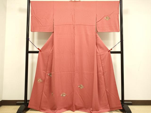 平和屋着物▼訪問着 総刺繍 松竹梅 金糸 正絹 逸品 DABG3745du