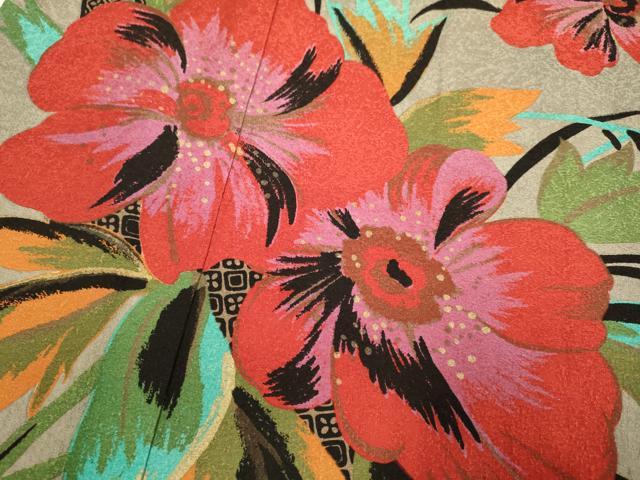 平和屋着物●ファッションデザイナー MICHIKO LONDON コシノミチコ 振袖 草花文 金彩 正絹 逸品 DABG3747du