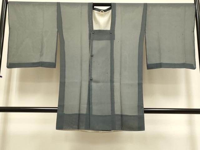 平和屋着物▽道行コート スリーシーズン 春夏秋 塵除け 無双 紗袷 紗×紗 水玉 正絹 逸品 DABG3804du