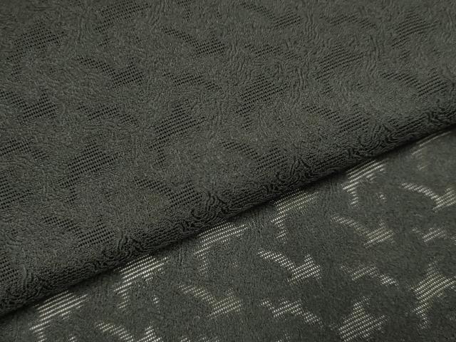 平和屋着物▽羽織 スリーシーズン 春夏秋 塵除け 抽象文様 黒地 正絹 逸品 DABG3869du