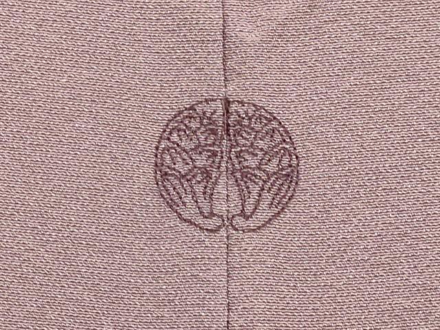 平和屋着物▼中国三大刺繍 スワトウ刺繍 汕頭刺繍 総刺繍 無地絵羽訪問着 花菱文 濃色 正絹 逸品 DABG3876du