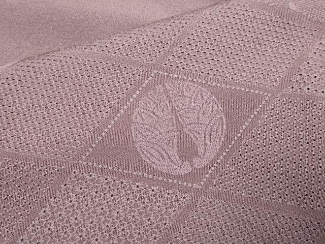 平和屋着物▼中国三大刺繍 スワトウ刺繍 汕頭刺繍 総刺繍 無地絵羽訪問着 花菱文 濃色 正絹 逸品 DABG3876du