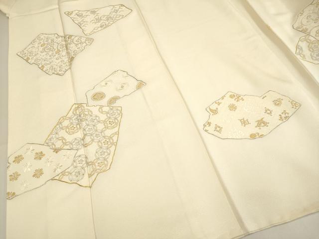 平和屋着物▼訪問着 総刺繍 宝尽くし吉祥文 金銀糸 正絹 逸品 DABG3883du