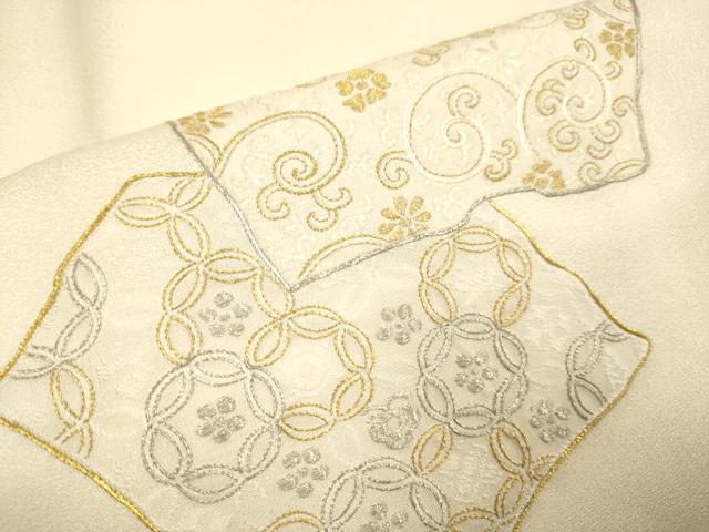 平和屋着物▼訪問着 総刺繍 宝尽くし吉祥文 金銀糸 正絹 逸品 DABG3883du