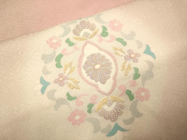 平和屋着物●中国三大刺繍 相良刺繍 総刺繍 訪問着 花鳥文 暈し染め 正絹 逸品 DABG3886du
