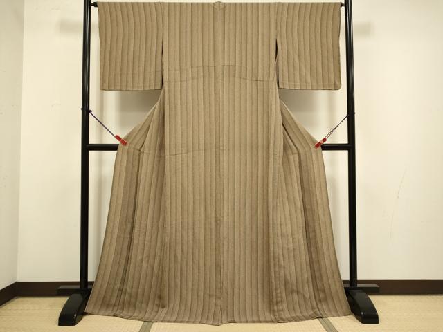 平和屋着物▽上質な小紋 単衣 間道 やまと誂製 正絹 逸品 未使用 DABG3952du